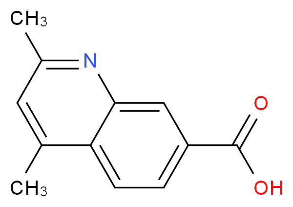 2,4-dimethyl-7-quinolinecarboxylic acid_分子结构_CAS_936074-38-3)