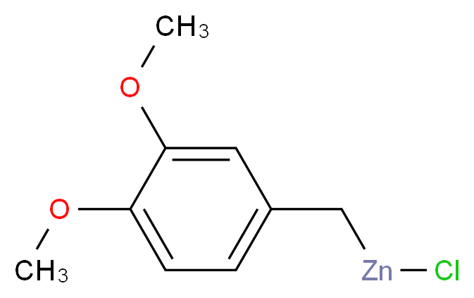 3,4-二甲氧苄基氯化锌 溶液_分子结构_CAS_307531-79-9)