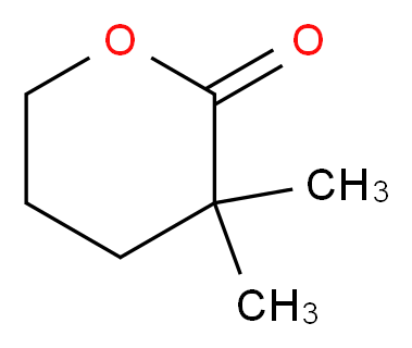 3,3-dimethyloxan-2-one_分子结构_CAS_4830-05-1