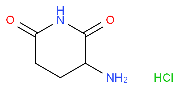 3-Aminopiperidine-2,6-dione hydrochloride_分子结构_CAS_2686-86-4)