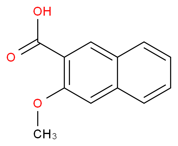 3-甲氧基-2-萘甲酸_分子结构_CAS_883-62-5)