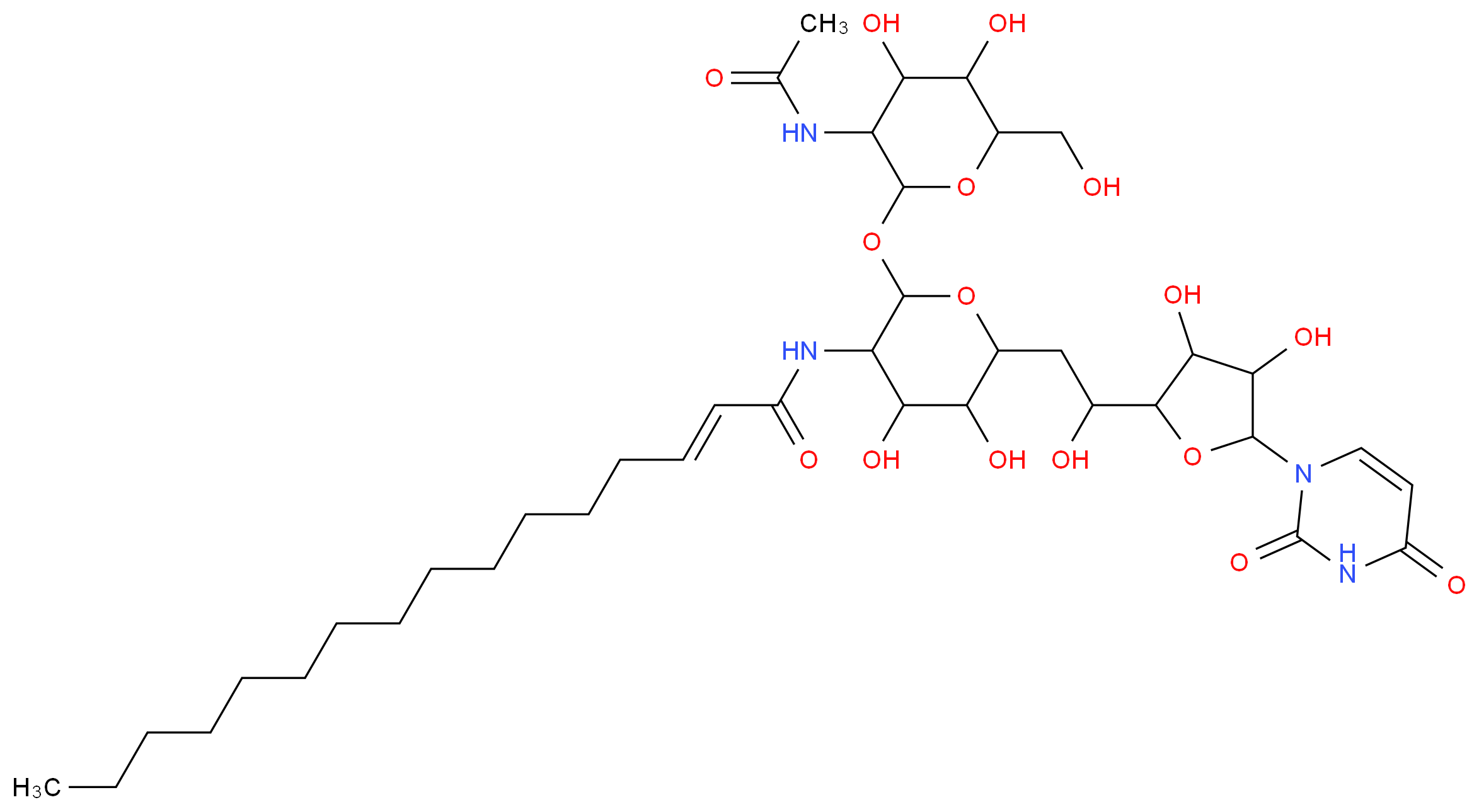 Tunicamycin C2 homolog_分子结构_CAS_73942-07-1)