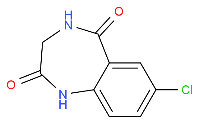 7-Chloro-2,3,4,5-tetrahydro-1H-1,4-benzodiazepine-2,5-dione_分子结构_CAS_5177-39-9)