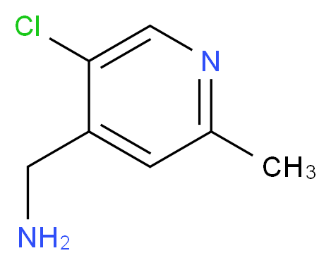 (5-chloro-2-methylpyridin-4-yl)methanamine_分子结构_CAS_1060810-04-9)