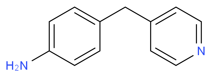 4-(4-pyridylmethyl)aniline_分子结构_CAS_27692-74-6)