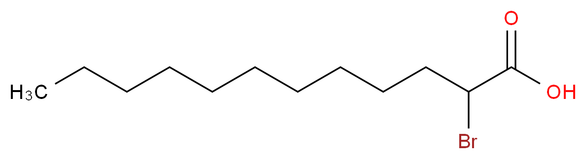 2-bromododecanoic acid_分子结构_CAS_111-56-8