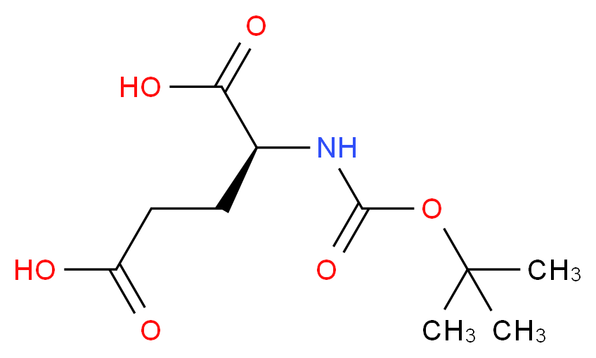 N-&alpha;-t-BOC-L-GLUTAMIC ACID_分子结构_CAS_2419-94-5)