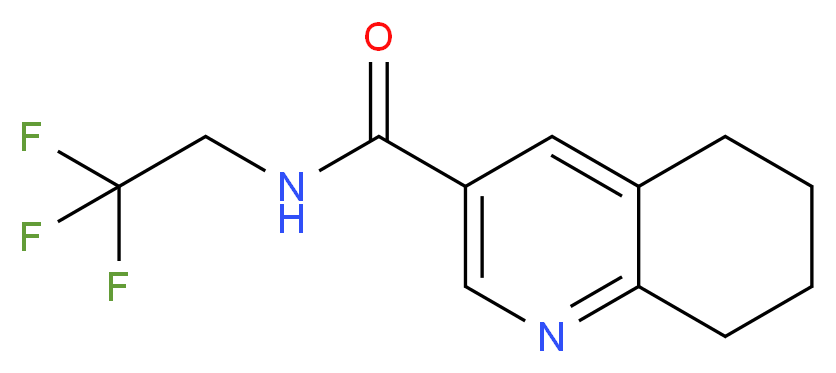 N-(2,2,2-trifluoroethyl)-5,6,7,8-tetrahydroquinoline-3-carboxamide_分子结构_CAS_)