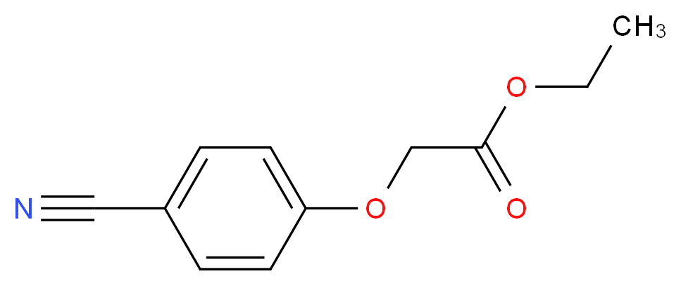 ethyl 2-(4-cyanophenoxy)acetate_分子结构_CAS_30041-95-3