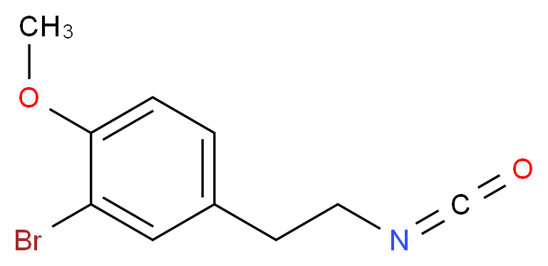 3-溴-4-甲氧基苯乙基异氰酸酯_分子结构_CAS_480439-05-2)