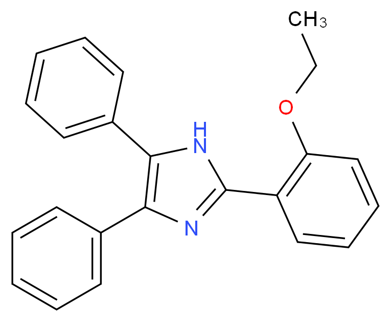 2-(2-ethoxyphenyl)-4,5-diphenyl-1H-imidazole_分子结构_CAS_5496-42-4