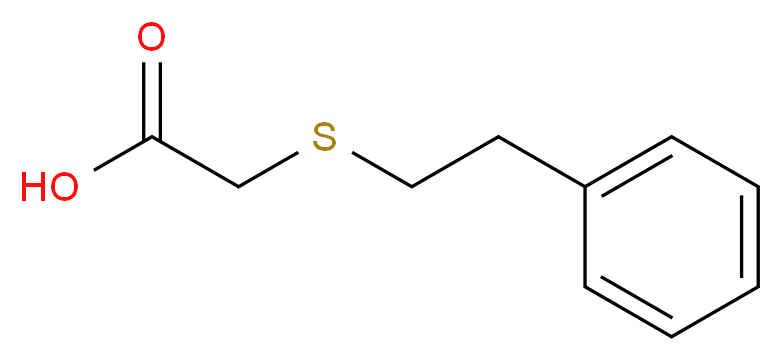 2-[(2-phenylethyl)sulfanyl]acetic acid_分子结构_CAS_99186-25-1
