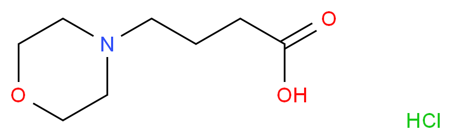 Morpholin-4-ylbutanoic acid hydrochloride_分子结构_CAS_39493-84-0)