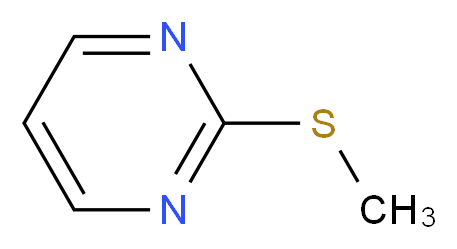 2-(Methylthio)pyrimidine_分子结构_CAS_823-09-6)