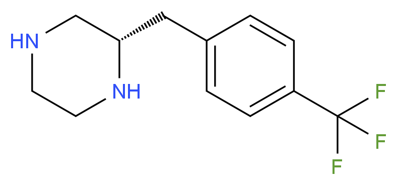 (S)-2-(4-TRIFLUOROMETHYL-BENZYL)-PIPERAZINE_分子结构_CAS_1240587-27-2)