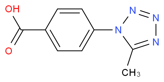4-(5-methyl-1H-1,2,3,4-tetrazol-1-yl)benzoic acid_分子结构_CAS_)