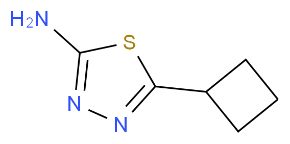 5-cyclobutyl-1,3,4-thiadiazol-2-amine_分子结构_CAS_)