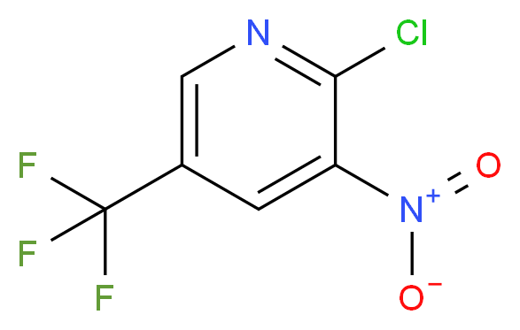 2-Chloro-3-nitro-5-(trifluoromethyl)pyridine_分子结构_CAS_72587-15-6)