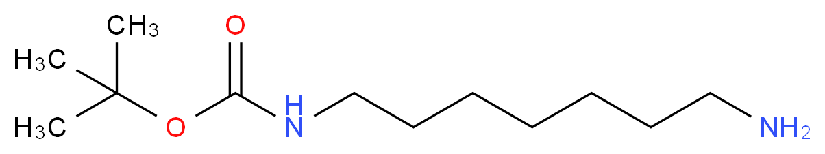 tert-butyl N-(7-aminoheptyl)carbamate_分子结构_CAS_99733-18-3