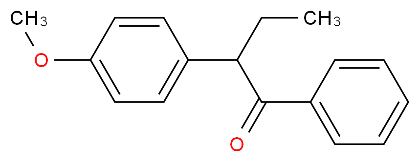 2-(4-methoxyphenyl)-1-phenylbutan-1-one_分子结构_CAS_35258-39-0