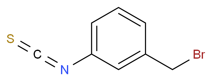 1-(bromomethyl)-3-isothiocyanatobenzene_分子结构_CAS_155863-31-3