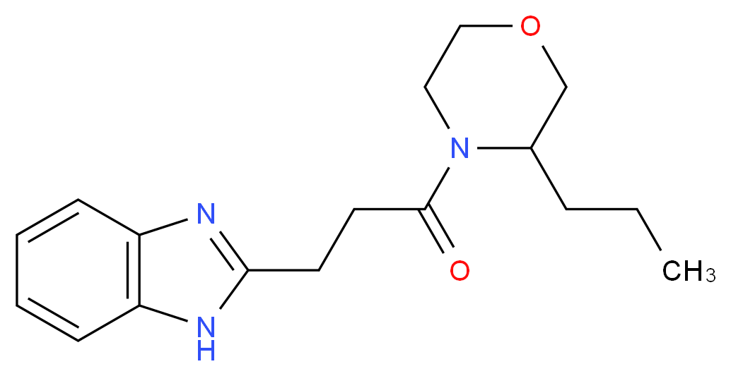 2-[3-oxo-3-(3-propylmorpholin-4-yl)propyl]-1H-benzimidazole_分子结构_CAS_)