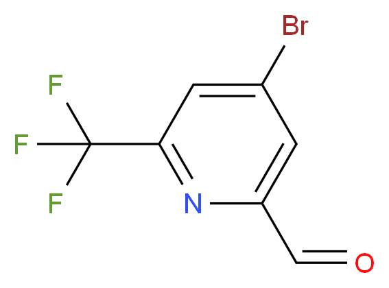 4-bromo-6-(trifluoromethyl)picolinaldehyde_分子结构_CAS_615580-00-2)