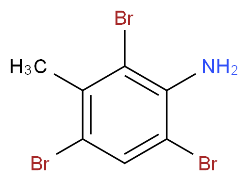 3-甲基-2,4,6-三溴苯胺_分子结构_CAS_71642-16-5)