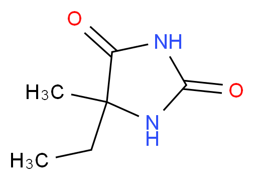 5-ethyl-5-methylimidazolidine-2,4-dione_分子结构_CAS_)