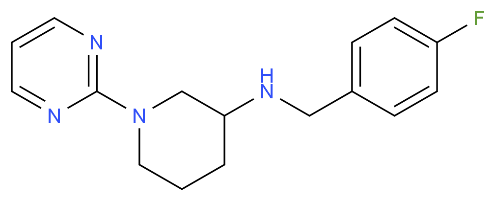 N-(4-fluorobenzyl)-1-(2-pyrimidinyl)-3-piperidinamine_分子结构_CAS_)