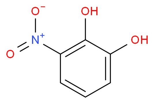 3-Nitro-1,2-benzenediol_分子结构_CAS_6665-98-1)