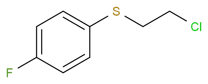 1-[(2-chloroethyl)thio]-4-fluorobenzene_分子结构_CAS_5323-03-5)
