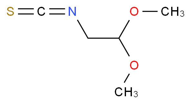 2-isothiocyanato-1,1-dimethoxyethane_分子结构_CAS_75052-04-9