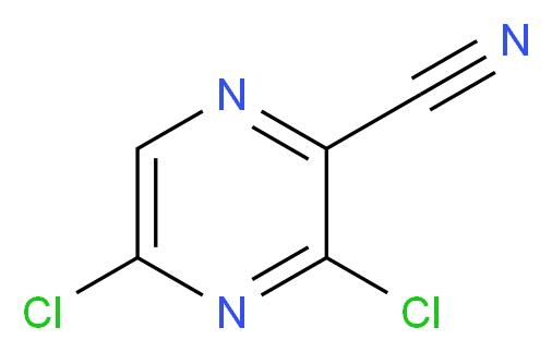 3,5-Dichloropyrazine-2-carbonitrile_分子结构_CAS_313339-92-3)