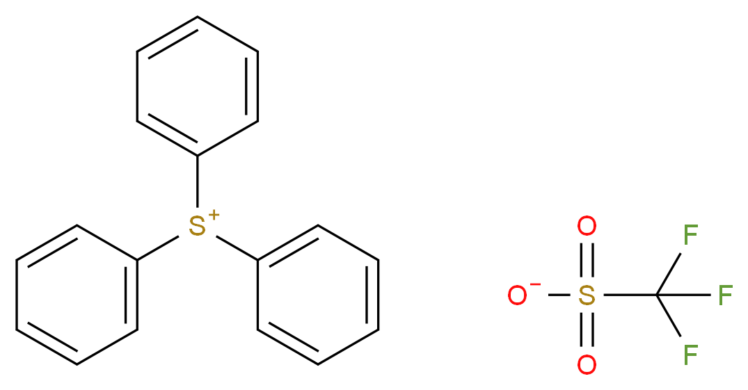 Triphenylsulphonium triflate_分子结构_CAS_66003-78-9)