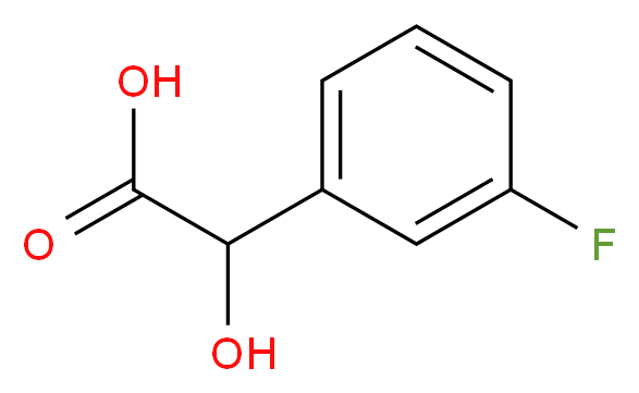3-Fluoromandelic acid_分子结构_CAS_395-05-1)
