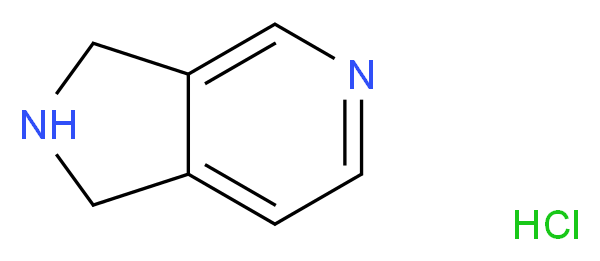 2,3-Dihydro-1H-pyrrolo[3,4-c]pyridine hydrochloride_分子结构_CAS_651558-58-6)
