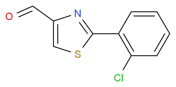 2-(2-CHLORO-PHENYL)-THIAZOLE-4-CARBALDEHYDE_分子结构_CAS_639517-84-3)