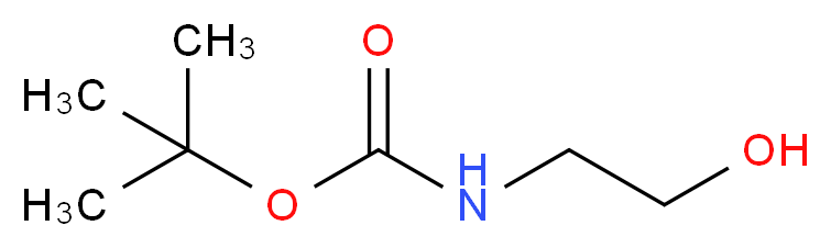 tert-butyl N-(2-hydroxyethyl)carbamate_分子结构_CAS_)