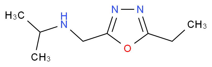 N-[(5-ethyl-1,3,4-oxadiazol-2-yl)methyl]propan-2-amine_分子结构_CAS_915920-02-4)