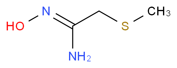 (1Z)-N'-Hydroxy-2-(methylthio)ethanimidamide_分子结构_CAS_104608-67-5)