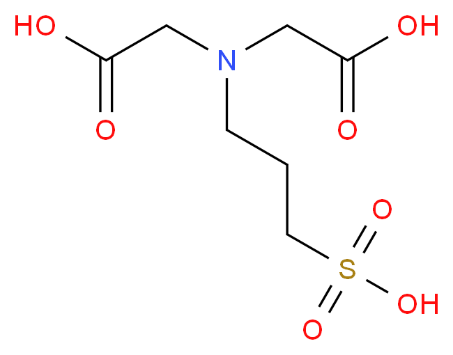 Homotaurine N,N-Diacetic Acid_分子结构_CAS_134152-15-1)