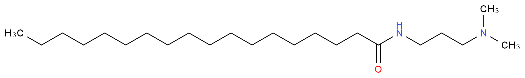 N-[3-(dimethylamino)propyl]octadecanamide_分子结构_CAS_7651-02-7