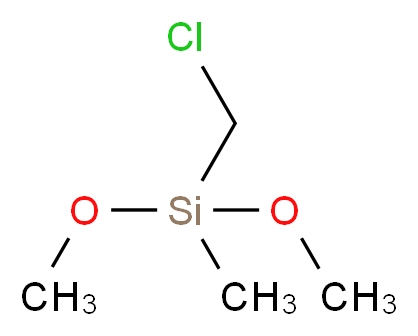 (chloromethyl)dimethoxymethylsilane_分子结构_CAS_2212-11-5