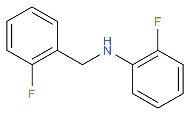 2-Fluoro-N-(2-fluorobenzyl)aniline_分子结构_CAS_862604-22-6)