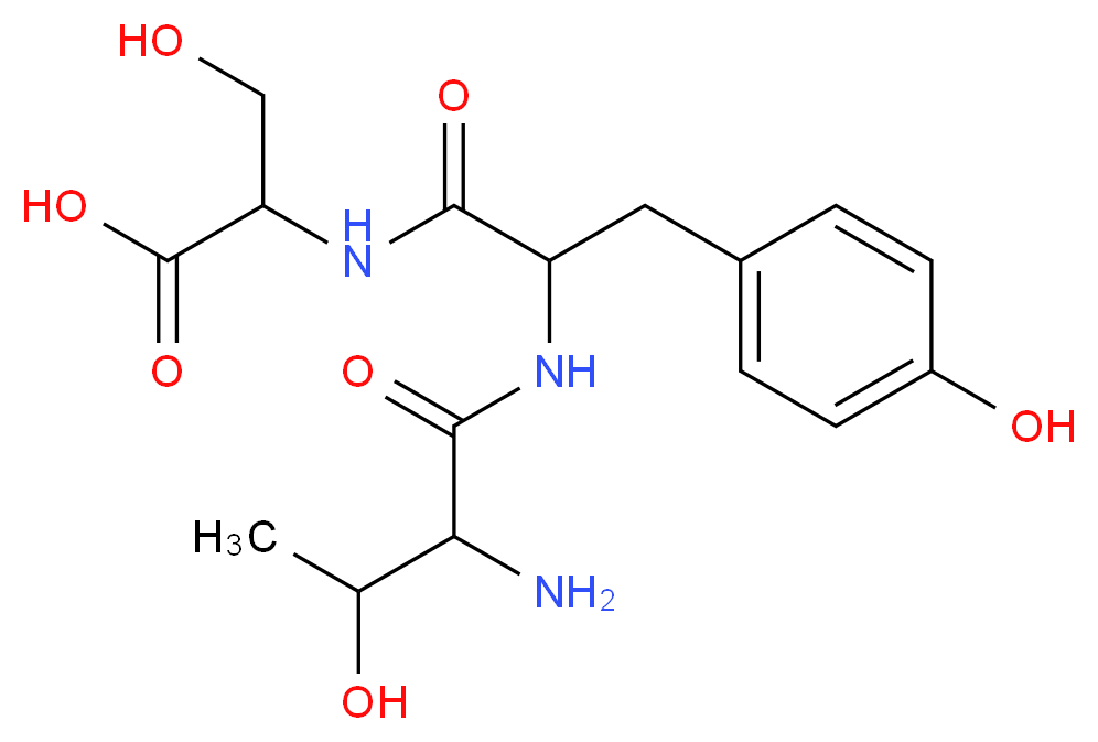 2-[2-(2-amino-3-hydroxybutanamido)-3-(4-hydroxyphenyl)propanamido]-3-hydroxypropanoic acid_分子结构_CAS_81161-89-9