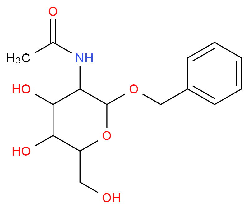 N-[2-(benzyloxy)-4,5-dihydroxy-6-(hydroxymethyl)oxan-3-yl]acetamide_分子结构_CAS_3554-93-6