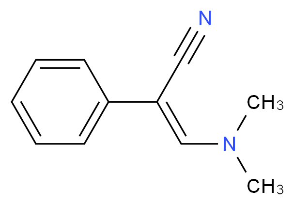 3-(Dimethylamino)-2-phenylacrylonitrile_分子结构_CAS_18226-50-1)