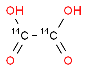 (<sup>1</sup><sup>4</sup>C<sub>2</sub>)oxalic acid_分子结构_CAS_43058-40-8