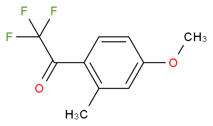 2,2,2-trifluoro-1-(4-methoxy-2-methylphenyl)ethan-1-one_分子结构_CAS_845823-11-2